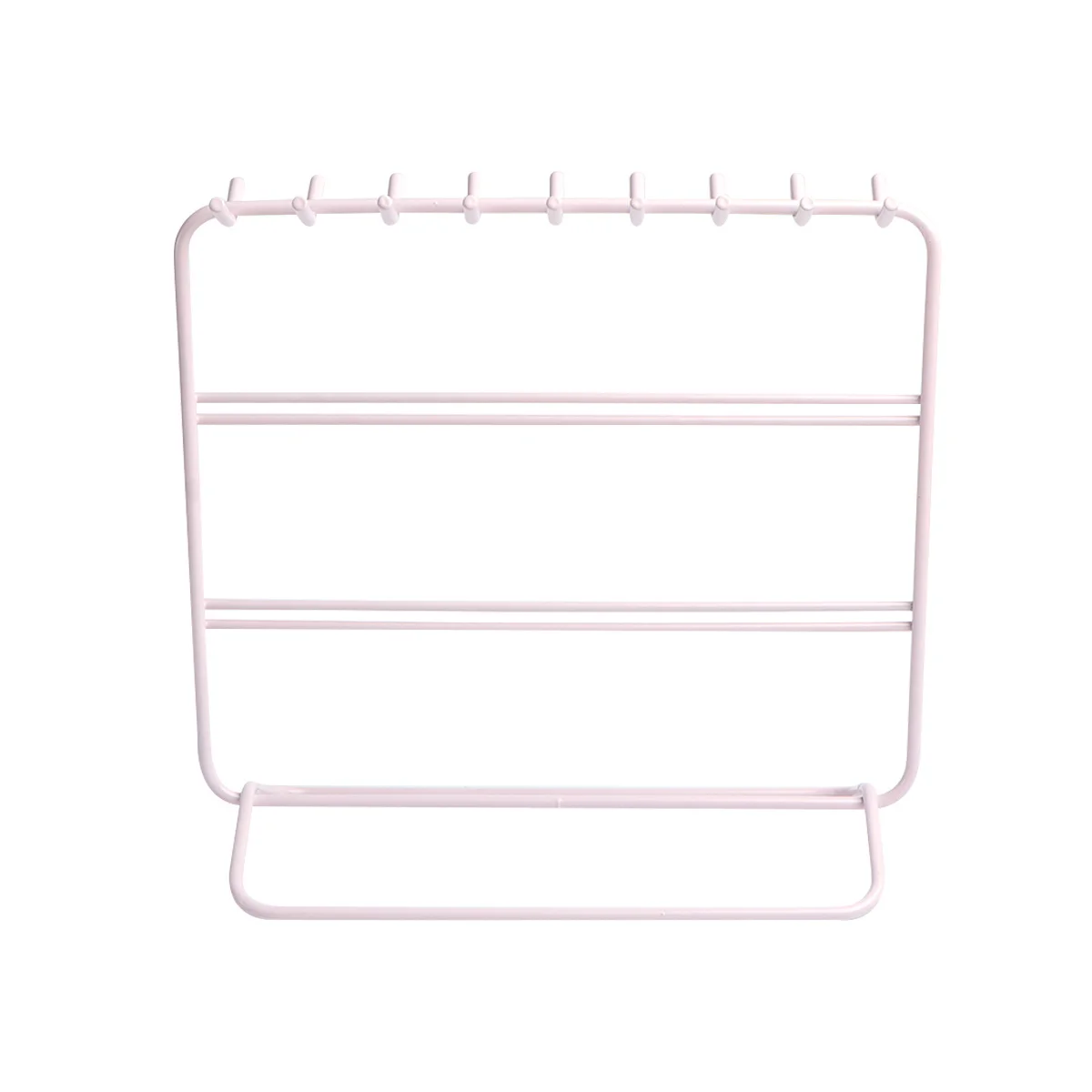 الحديد قلادة هوك مجوهرات عرض الرف الإبداعية أنيق معلقة برج المنظم القرط حامل حامل ديكور المنزل