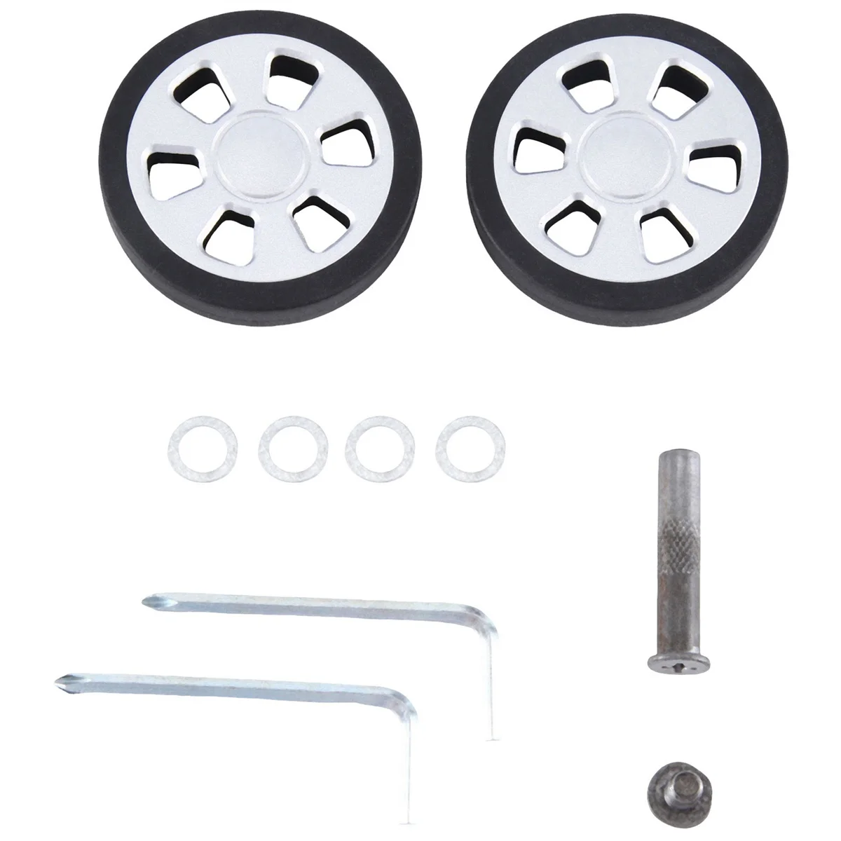 Kółko do walizki ABQR 60x11mm, zamiennik, odporne na zużycie, kółko PU, kółko do walizki, podwójne kółko do bagażu, 8mm