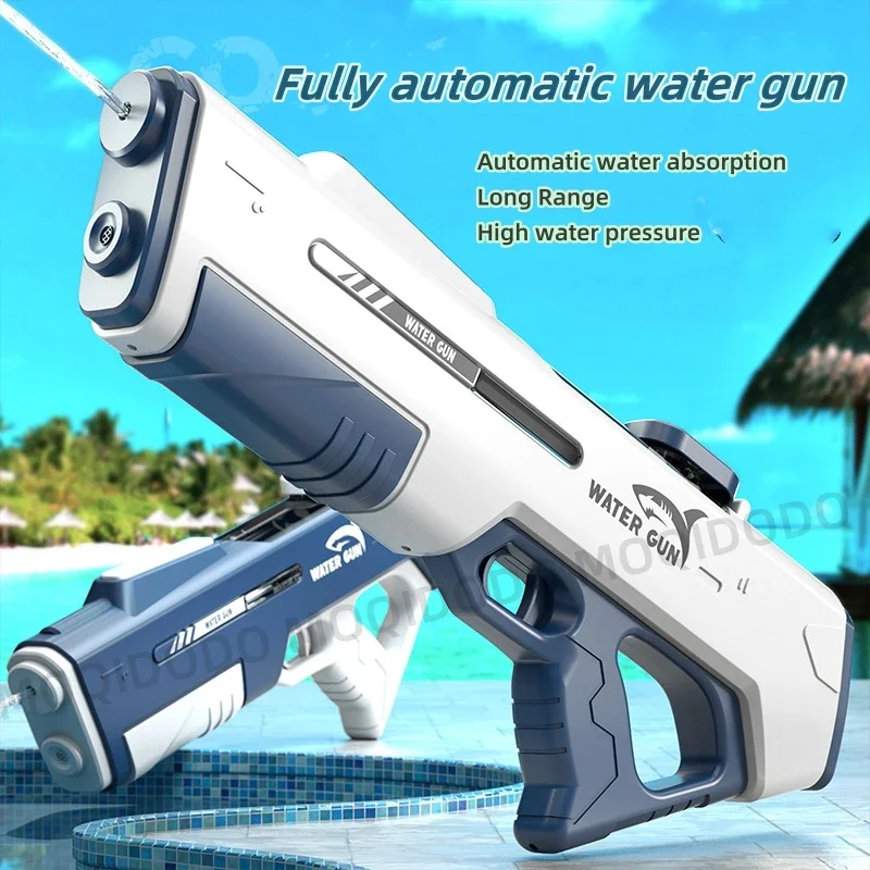 Summer Automatic Water Gun Toys，High-Tech Electric Water Blaster Soaker Guns Outdoor Pool Toys For Boy Kids