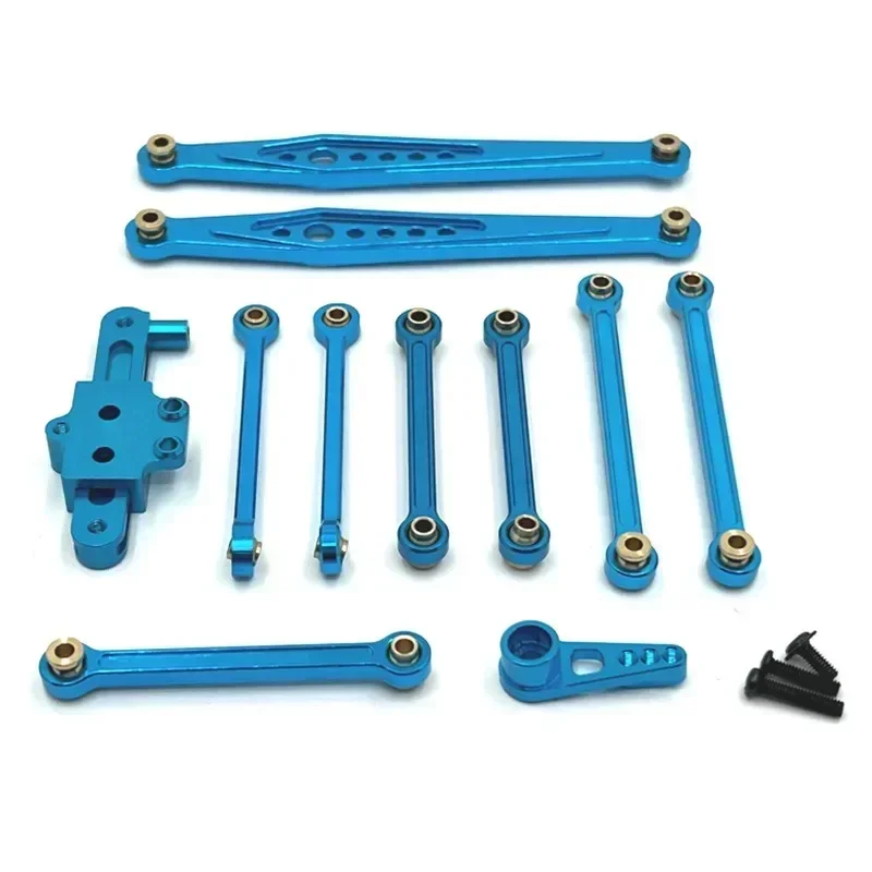 

Для Wltoys 124006 12423 12427 12428 комплект металлических обновленных деталей рулевого управления в сборе тяга сервопривода 1/12 аксессуары для радиоуправляемых автомобилей