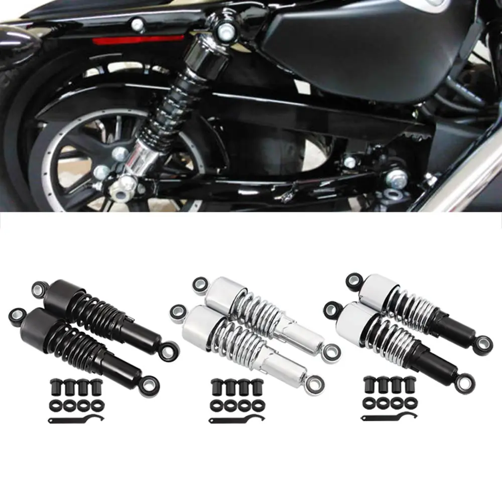 

Motorcycle Aluminum Alloy Rear Shock Absorber 267mm Suspension Fit For Harley Davidson Sportster 883 1200 Mounting Hardware