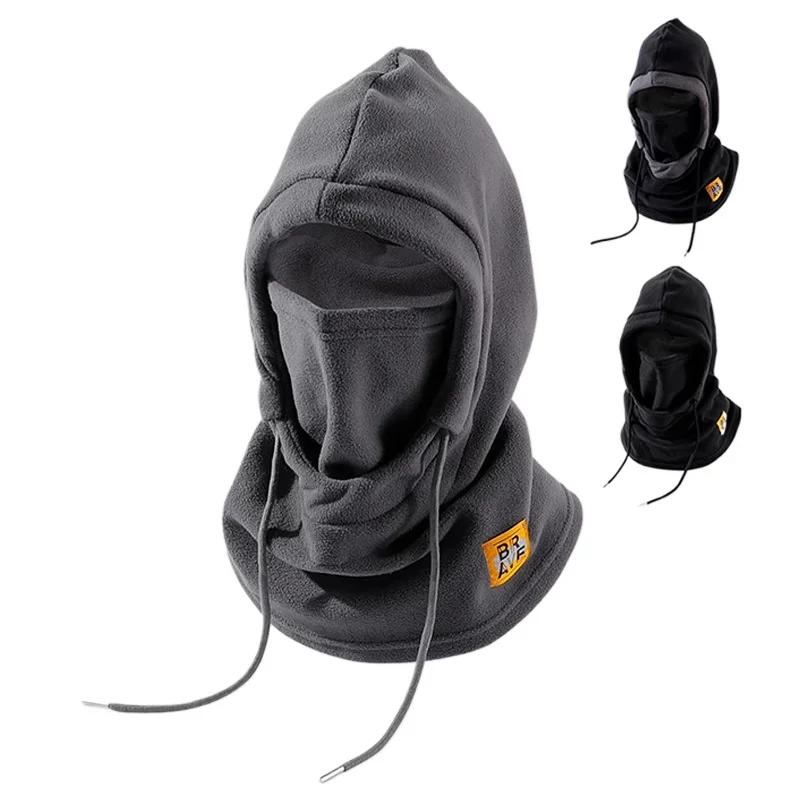 

Hat men winter cycling cold mask winter warm mask scarf cover with thick velvet windproof ear protection face women running cap