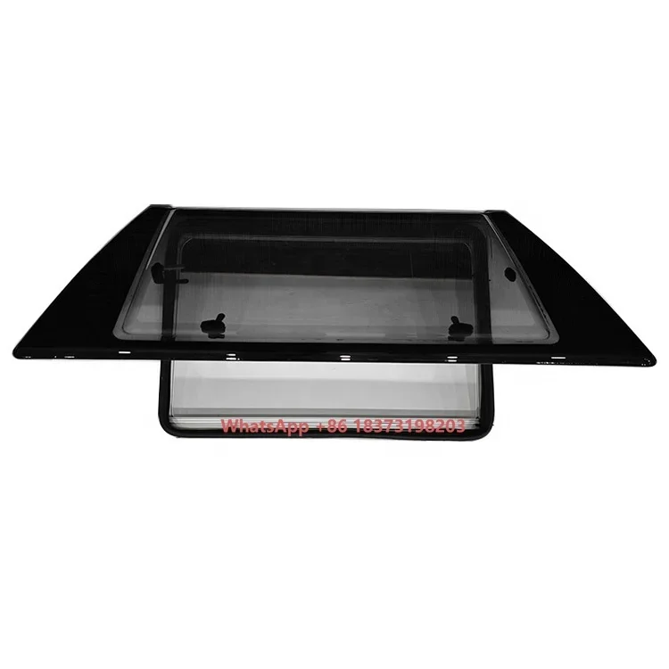 

Car Roof Window Sunroof Double Acrylic Forehead Window Push-out Trailer Curved Front Motorhome Rv Skylight