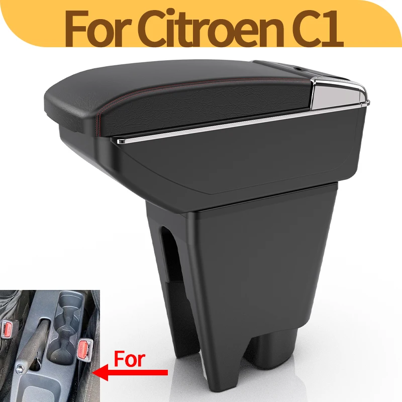 For Peugeot 107/Citroen C1/Toyota Aygo BJ/BYD F0 car interior armrest modification center console double-layer storage accessor