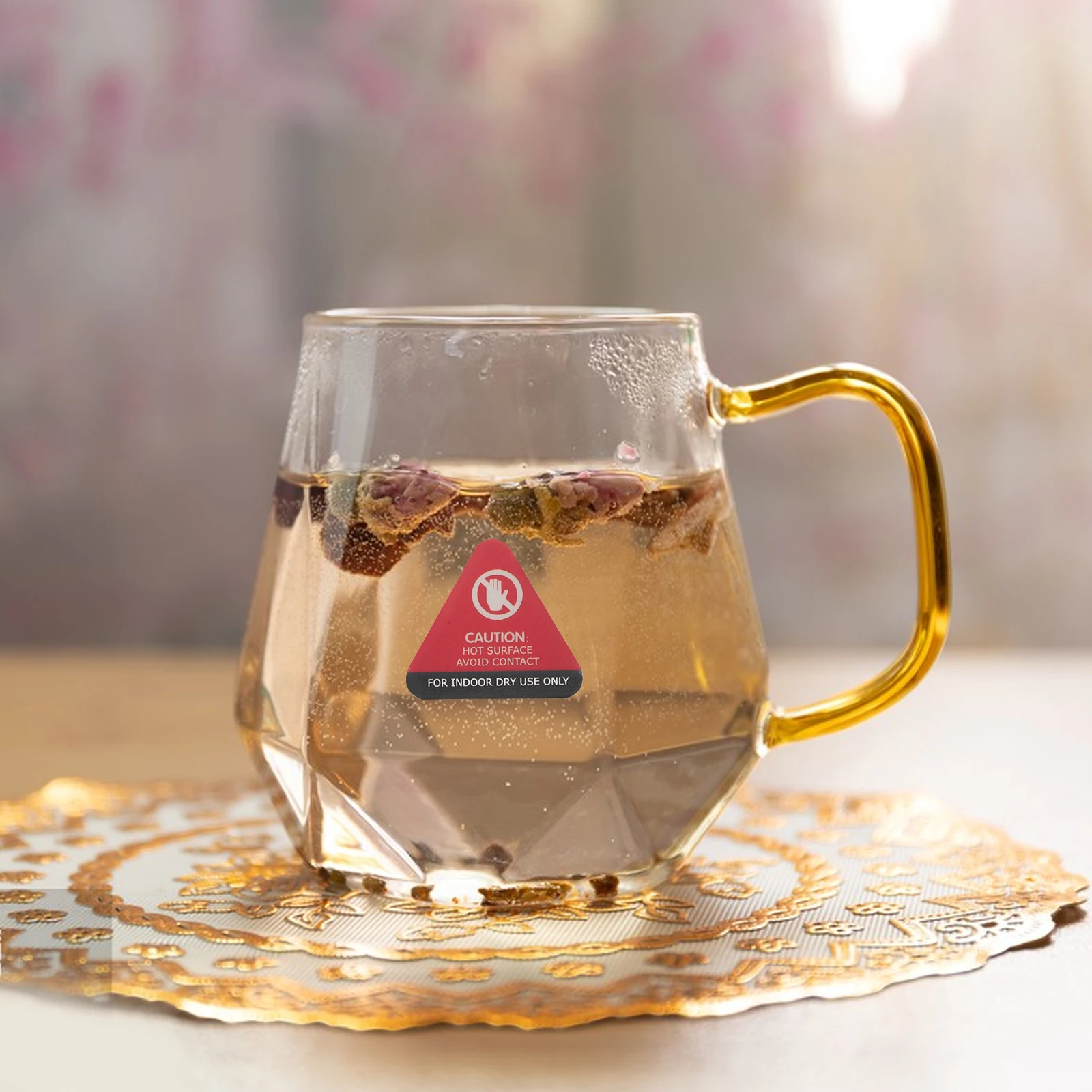 30 قطعة ملصقات حرارية مضادة للحرق تغيير درجة الحرارة تحذير اللون تسميات سطح ساخن لتدفئة الطعام مصباح سخان الحرارة