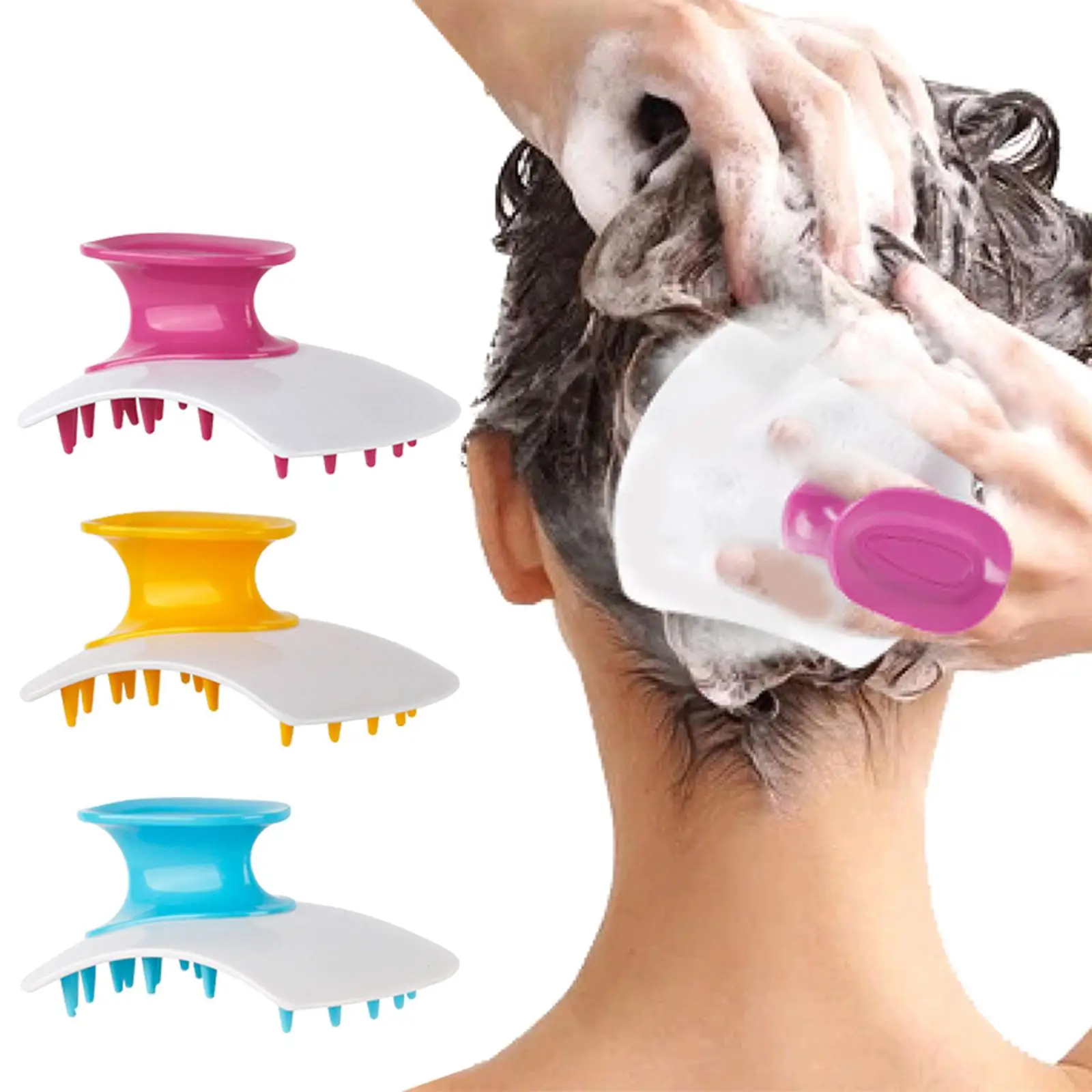 Scalp Massaging Shampoo Brush Wet Dry Brush Shower Care Tool for Women Kids