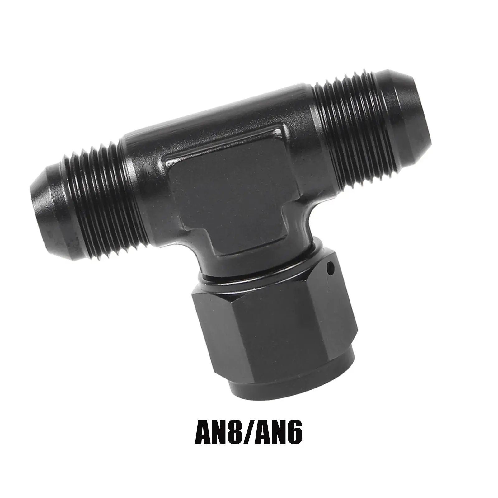 Vehicle Fuel Hose Fitting Adapter High Strength Anodized with A Female Swivel On Side Fitting Tee Adpter