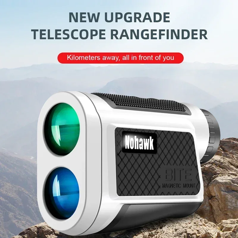 Nohawk NP02-600M New Upgrade Telescope Rangefinder Golf  Rangefinder Flagpole Lock, Golf Distance Compensation with Magnet