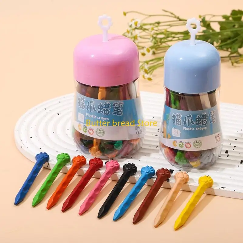 W89C洗えるアートクレヨン12/24/36子供用の色幼児用快適なグリップカラフルなクレヨン