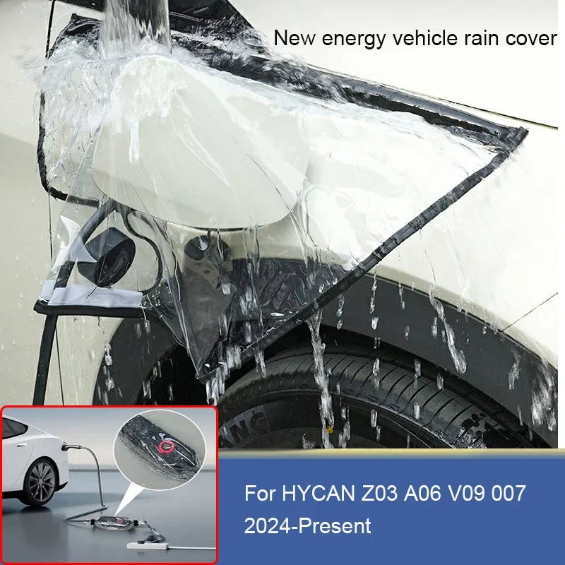 

Car For HYCAN Z03 A06 V09 007 SMART #1 #3 #5 Auto New Energy Charging Port Rainproof Cover Waterproof Charging Guns Storage Bag