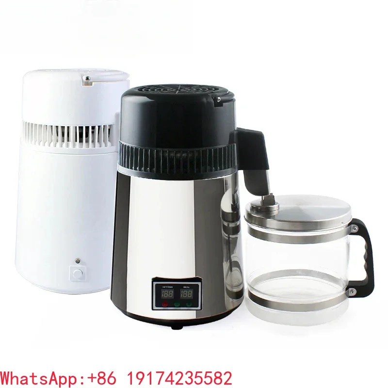 Pure Distiller 4L Dental Distilled Water Machine Filter Stainless Steel Electric Distillation Purifier Jug 110V 220V