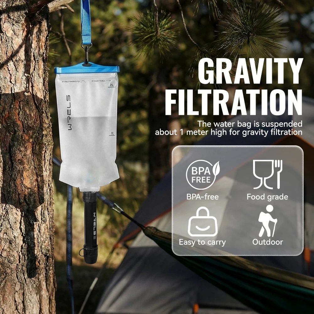 WRELS Backpacking Water Filter - đánh giá và giá Water Purification Straw