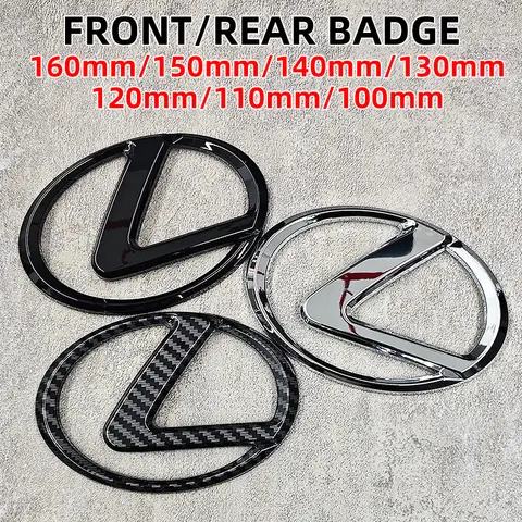 3D ABS Car Front Grille Rear Trunk Badge Replacement Sticker for Lexus GS GX IS LS LX NX RX RX270 Ct200h IS250 ES 220D IS300