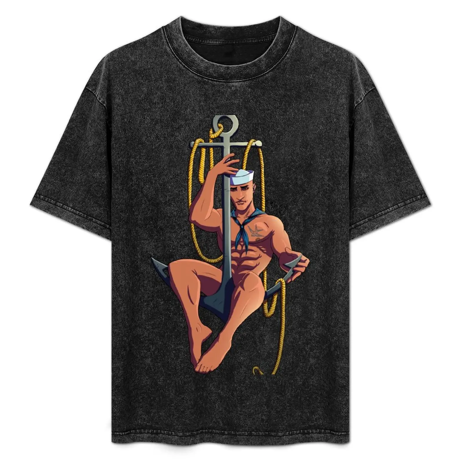 

Hello Sailor T-Shirt Art Pattern Printed Casual Top