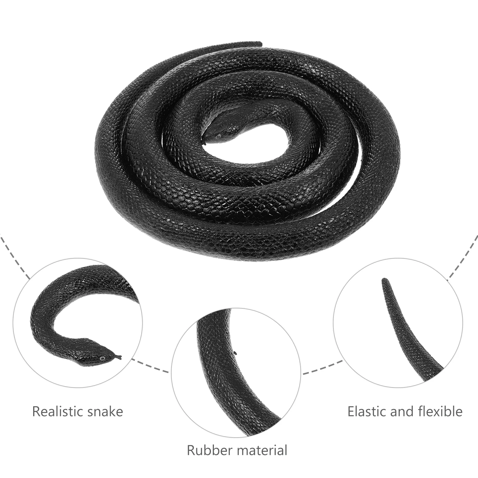 Artificial Snake Super Large Simulation Toys Horror Movie Prop Soft Rubber Huge