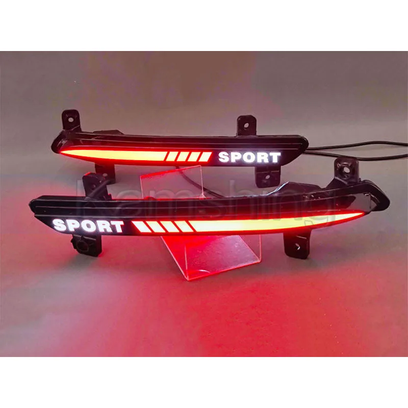 Kamshing 1 Pair Modifying LED Rear Bumper Light Lamp For Chery Jaecoo J8 Tiggo 9 Rear Bumper Fog Light Fog Lamp Rear Foglight