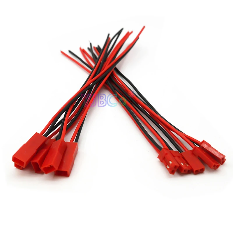 50/100 Pairs 2 Pin JST Plug Cable Male/Female Connector For RC BEC Battery Helicopter DIY FPV Drone Quadcopter