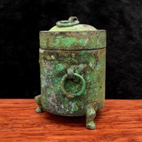 Exquisite Antique Bronze Can Home Decoration Crafts