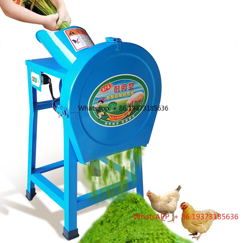 Máquina picadora de forraje de hierba para alimentación de ganado, cortador de paja para alimentación de animales, repollo, malezas, patata dulce, máquina trituradora de vid, precio