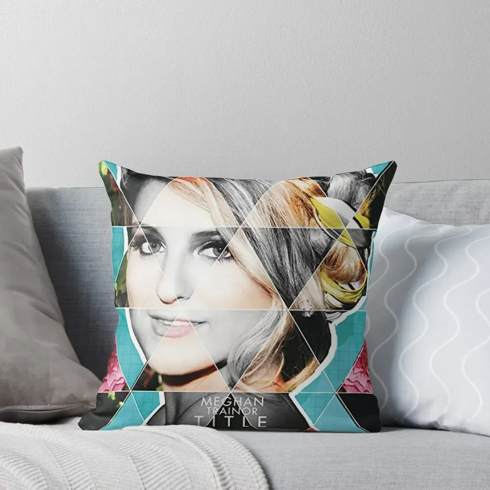 

Meghan Trainor Throw Pillow Embroidered Cushion Cover Luxury Sofa Cushions Christmas Pillowcase ornamental pillows pillow