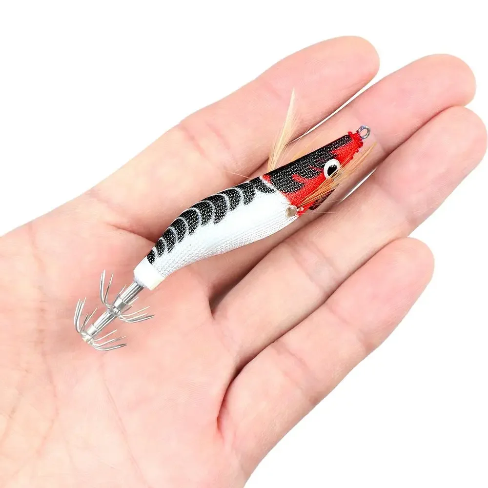 Im Dunkeln leuchtender Tintenfisch-Jig, harter Angelköder 1.5 # 1.8 # 2.2 # Künstlicher Garnelen-Köder Oktopus Tintenfisch Meeresfischerei-Ausrüstung – Detail 2