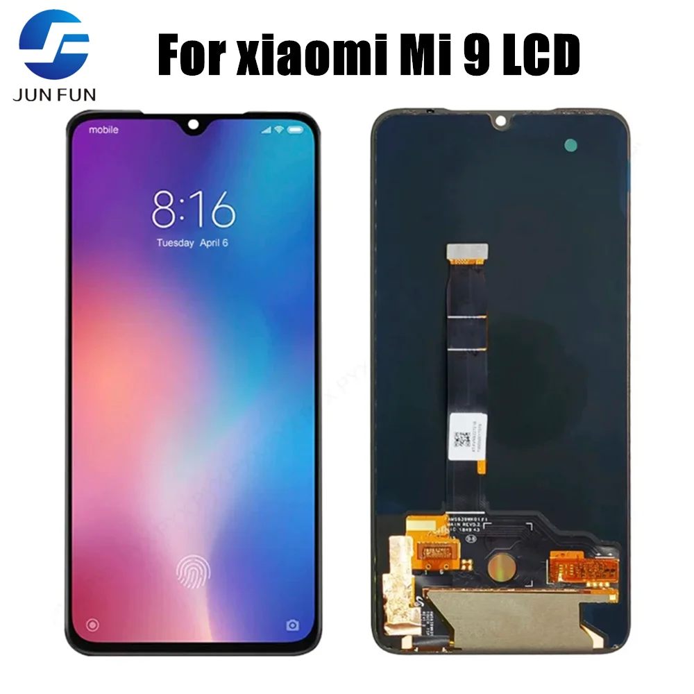 

6.39" AMOLED For xiaomi Mi 9 LCD Display Touch Screen Digitizer Assembly with Fingerprint For xiaomi Mi9 M1902F1G Display