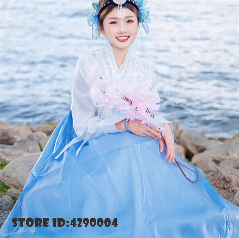 tenue-traditionnelle-coreenne-hanbok-pour-femme-vetement-de-photographie-grande-robe-longue-costume-coreen-ancien-pour-performance-scenique