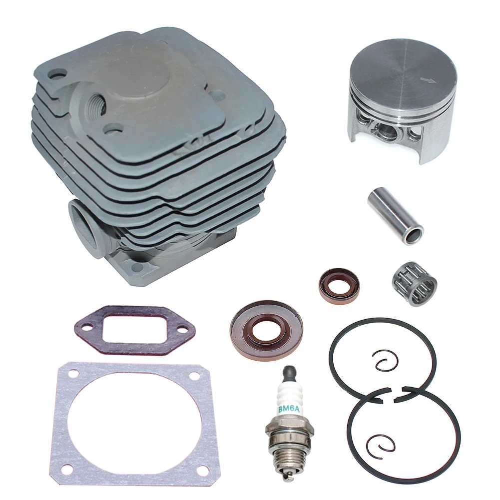 Cylinder Piston Kit 52mm Fits For Stihl Chainsaw 038 038AV 038M 038MW 038MR MS380 MS380N MS380Z  PN:1119 020 1201, 1119 020 1202