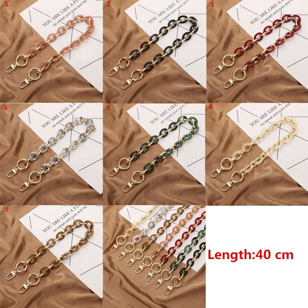 Acrylic Replaceable Detachable Bag Chain Strap Purse Handbag Bag Straps Resin Crossbody Shoulder Bag Diy Accessories