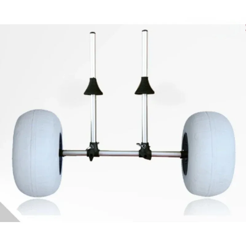 Foldable Beach Kayak Cart, Upright Scupper Post Platform Trolley for Canoe & Kayak Transport