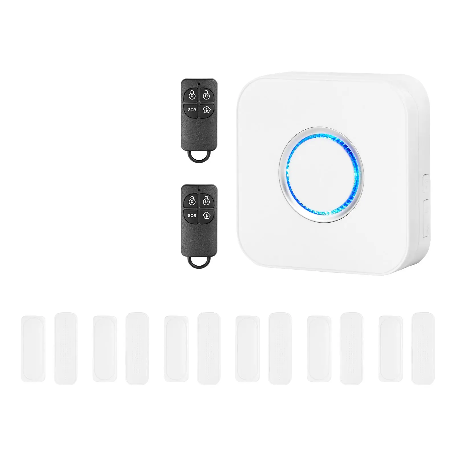 Door Chime, DC 12V, Wireless Open Contact Sensor Alarm with 656 ft Range, Remote Control App, Ringer Alert for Business, Store