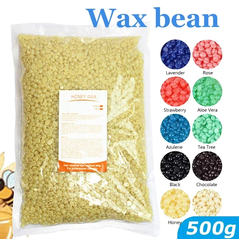 500g/200g/50g Hard Wax Beans for Hair Removal Body European Brazilian Pearl For Wax Warmer Waxing Beans For Wax Heater Machine