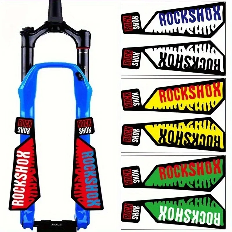 

2D плоская наклейка на мотоциклетный шлем, наклейка на вилку для горного велосипеда - накладка на вилку велосипеда ROCK SHOK для вилки 26/27,5/29, прыжки по бездорожью,