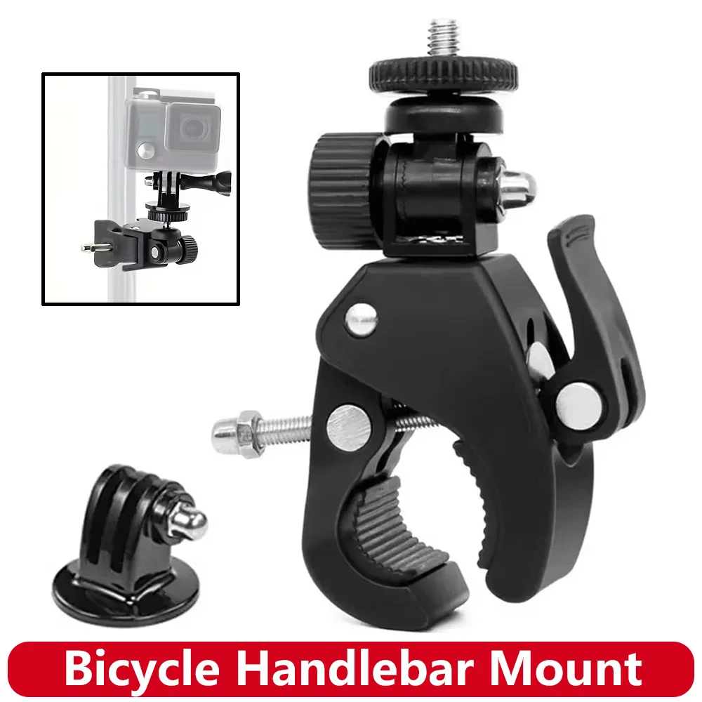 �y�Z�[�����z���]�ԃn���h���o�[�}�E���g�o�C�N�z���_�[ GoPro Hero 13 12 11 10 9 8 7 6 5 SJCAM AKASO insta360 DJI Osmo Action�J�����A�N�Z�T���[�p