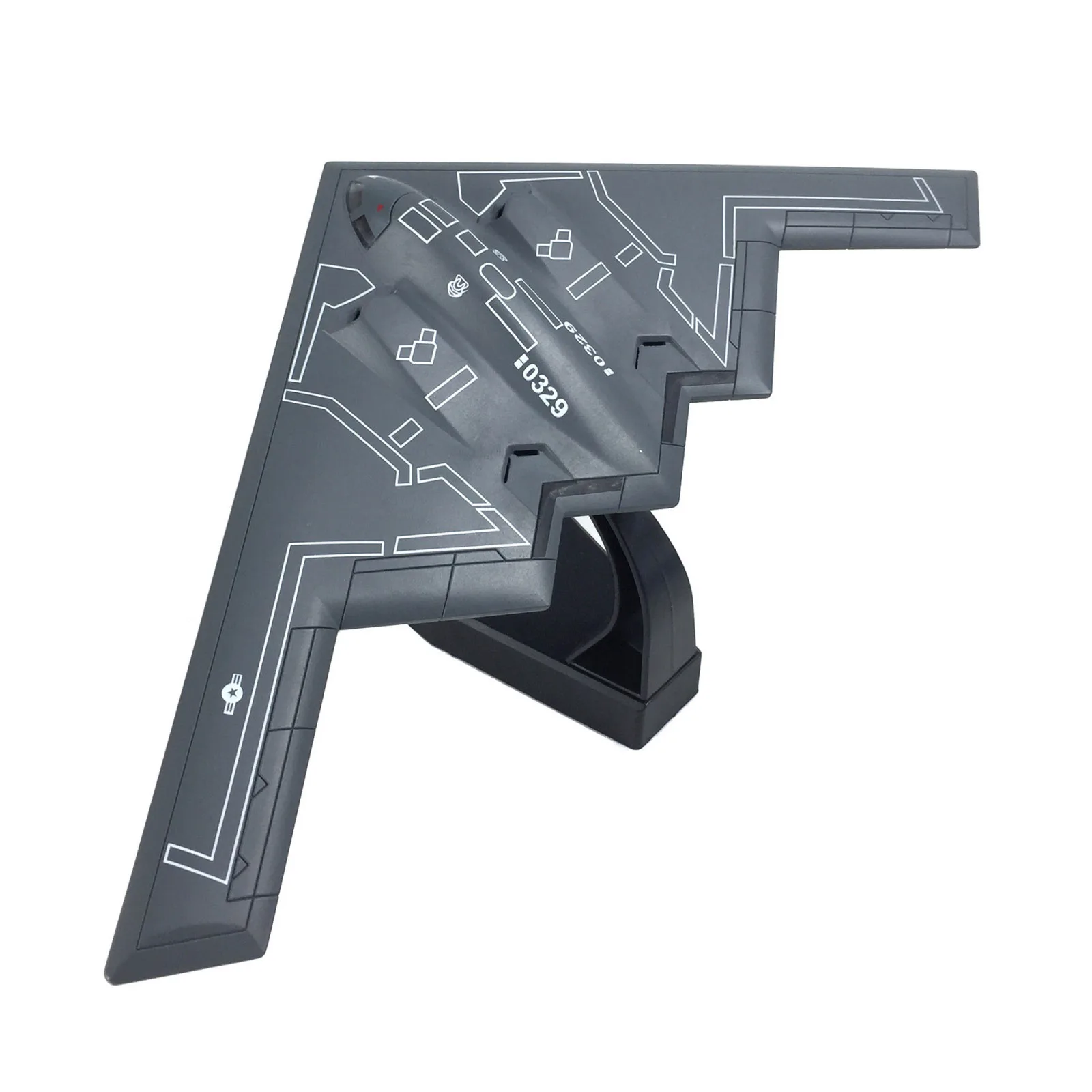 دييكاست 1/200 مقياس B2 USAF B-2A منفذها طائرة طائرة طبق الاصل لعبة مجسمة لعرض جمع هدايا العيد