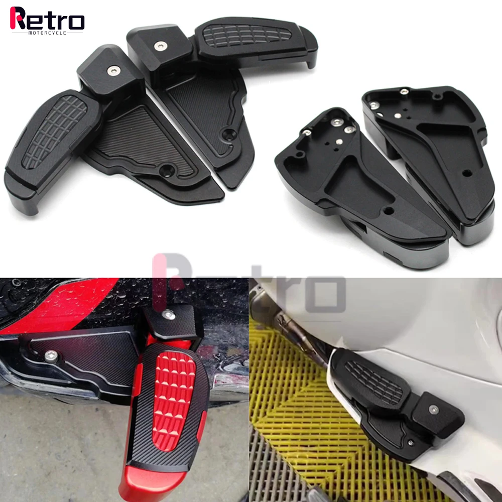 

Motorcycle Rear Passenger Foot Peg Steps FootBoards CNC Foldable Foot Pedal for Primavera Sprint 150 2013-2023