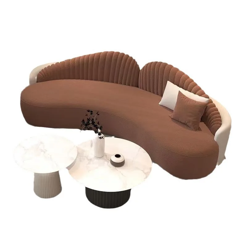 

Sofa living room light luxury simple combination modern simple folding sofa bed round
