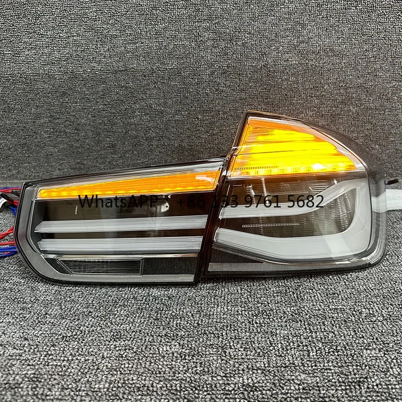 ไฟท้าย LED สําหรับ 3 Series F30 F35 F80 ไฟท้ายที่กําหนดเองสีขาวเลนส์ Lci รถ Singal โคมไฟเปลี่ยนไฟเบรค