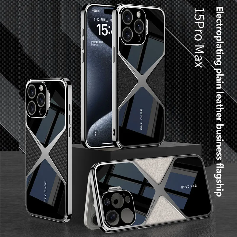 

Деловой Элитный сверхзвуковой кожаный чехол для телефона iPhone 16 Pro MAX 16Pro 16 Plus с защитой от падения