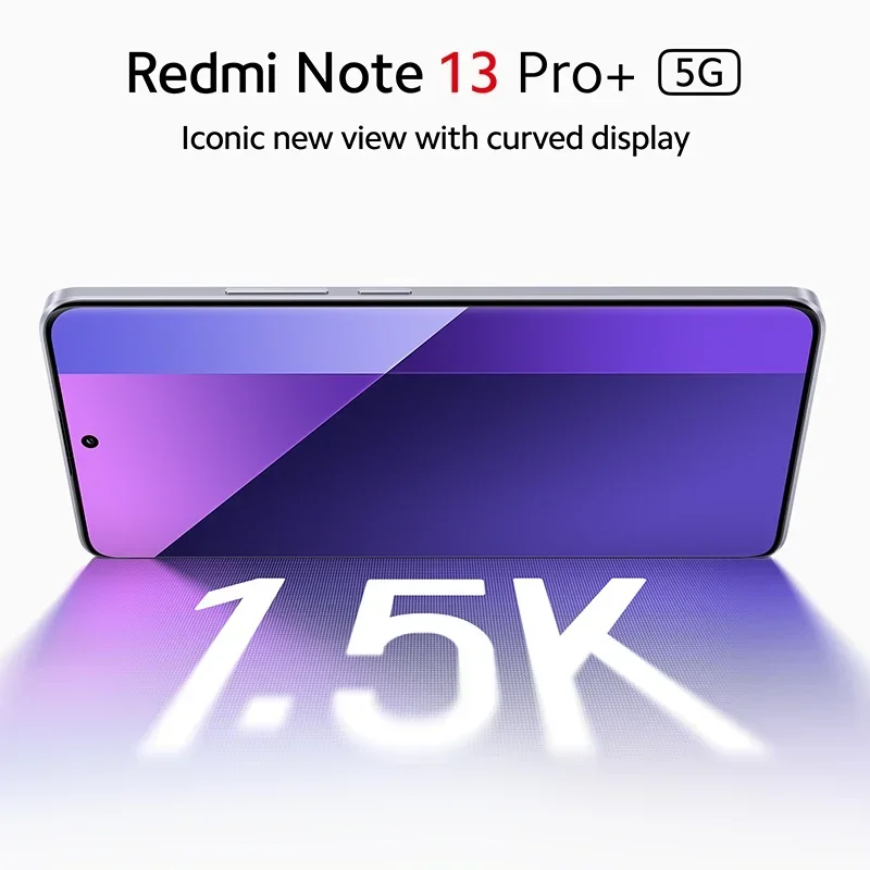 Xiaomi-Redmi Note 13 Pro Plus, 5G, 200MP, Câmera OIS, 120Hz, Tela Curva de 1,5 K, MediaTek, Dimensão 7200-Ultra, IP68, Versão Global