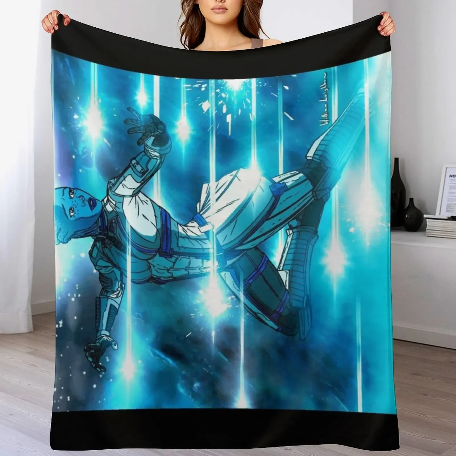 Liara T'Soni Throw Blanket Cozy Sofa Blanket for TV Watching Napping