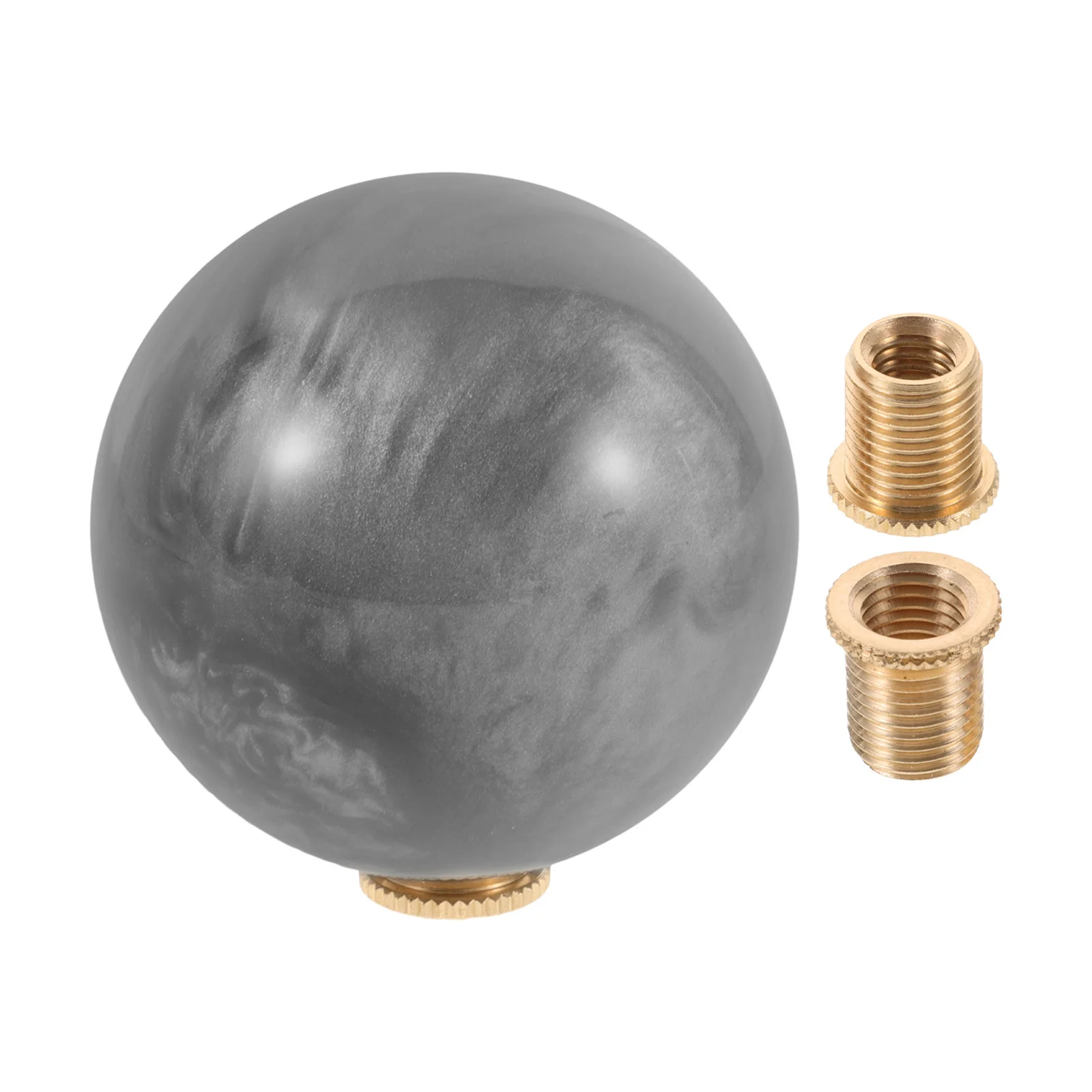

Gray Acrylic Manual Shift Knob Ball Universal Shift Lever Head Car Gear Shifter Replacement Shifter Knobs