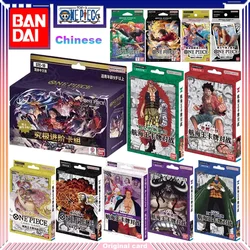 Original Bandai One Piece Card Simplified Chinese STC Leaders Deck OPCG Cards Anime Board Battle Game Children Birthday Gifts