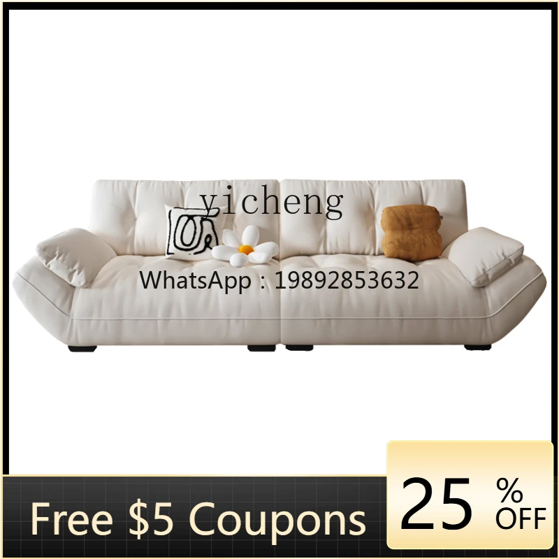 

TQH leave-in technology cloth sofa fabric sailing living room simple modern rental apartment