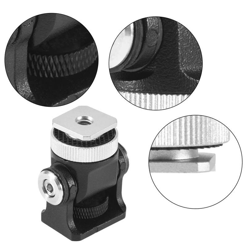 ネジ付きカメラブラケット,モニター,ホットシューマウントマイク,フラッシュホルダー,アクセサリー,新品,1〜4インチ