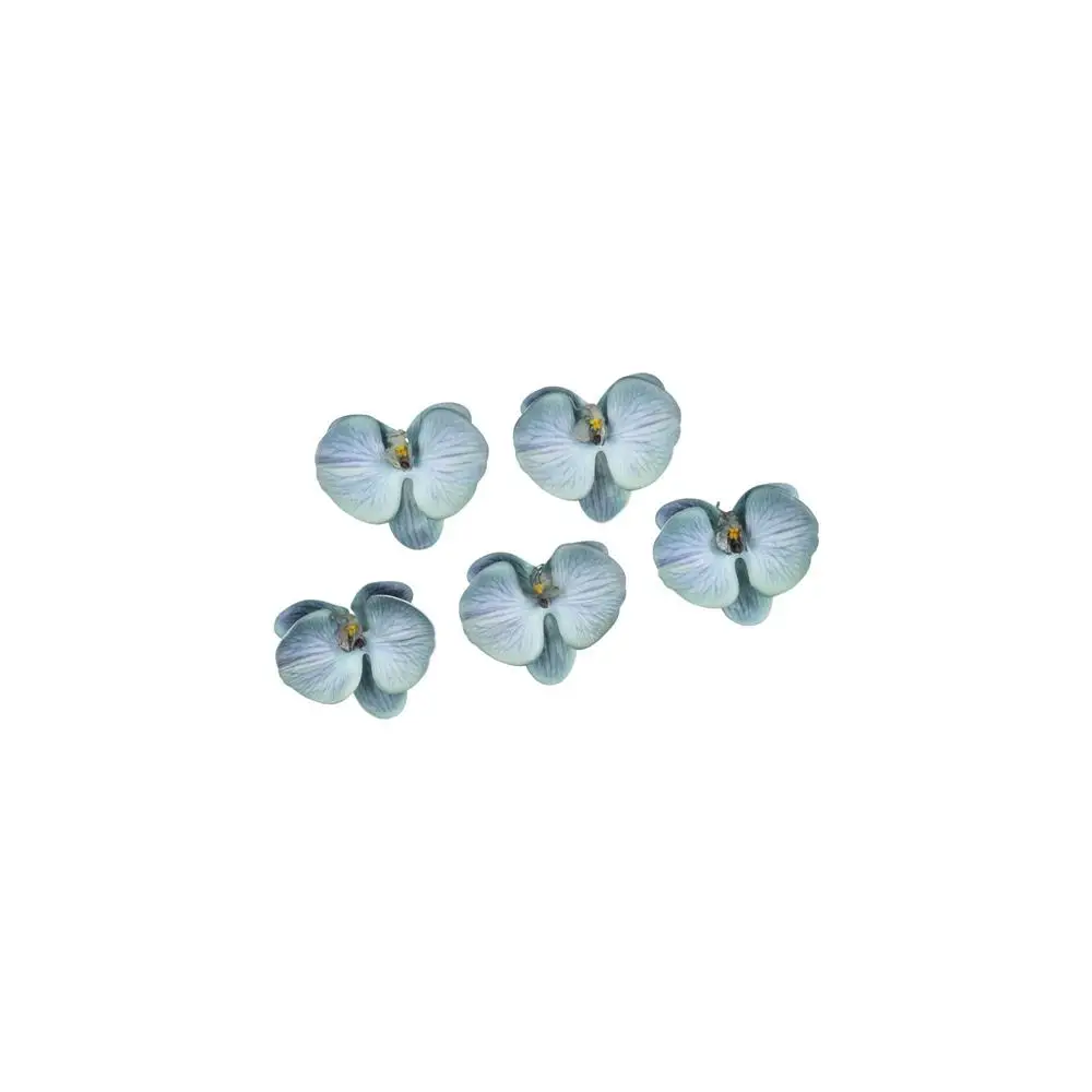 DIY بها بنفسك صنع المجوهرات الحرفية مقلد زهرة الاكسسوارات اليدوية دبوس الشعر فراشة زهرة الأوركيد غطاء الرأس الديكور هدية