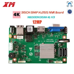 4K 36 CH*12MP H.265/H.264 Intelligent Analys NVR DVR Network Digital Vidoe Record with SATA Line IP Camera XM CMS XMEYE CCTV