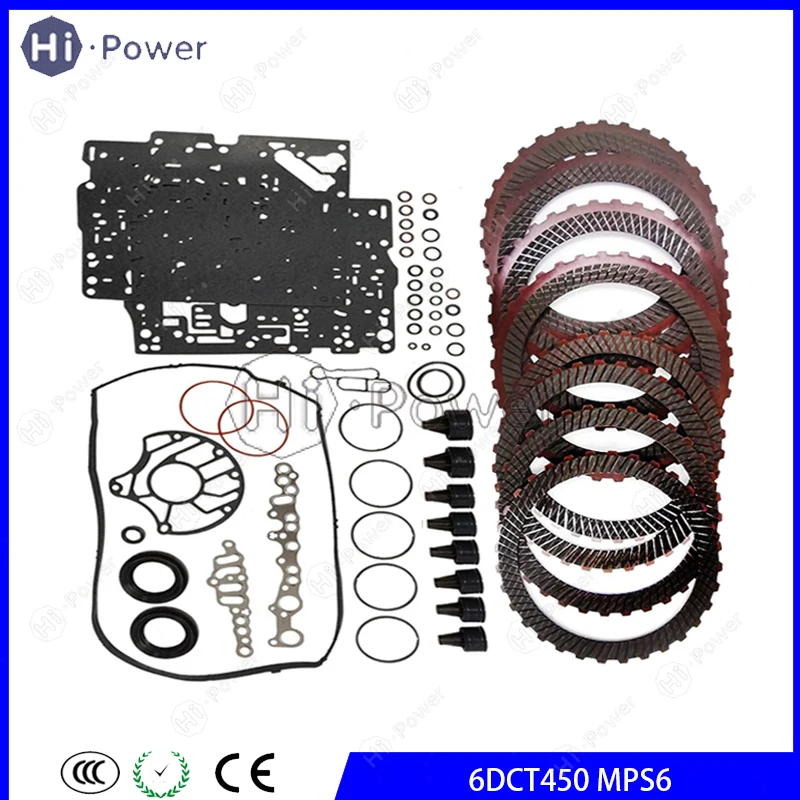 

6DCT450 MPS6 Auto Transmission Clutch Seal Overhaul Kit Friction Plate For Ford Focus 6-SP DSG Car Gearbox Disc repair Kit