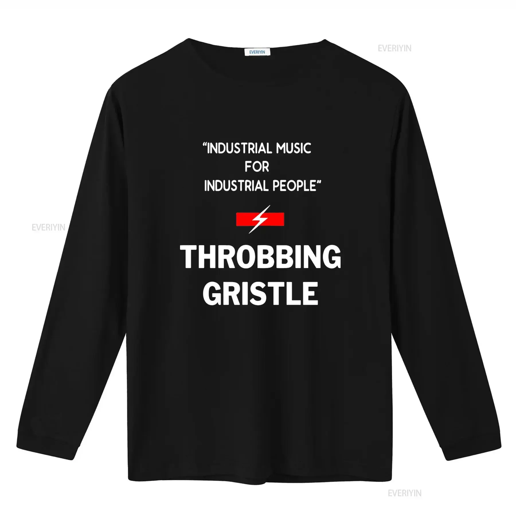 Industrial Music For People Throbbing Gristle T Shirt vintage Washed graphic fashion homme Casual streetwear Unisex Stretched