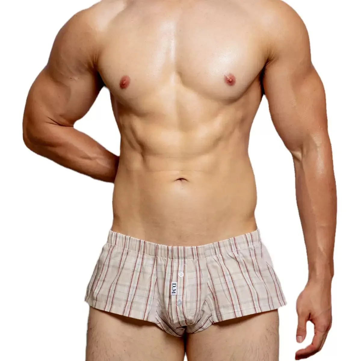 unique Original Design Funny Striped Underwear men Cotton Breathable Boxer Shorts Male Cartoon Underpants A6019
